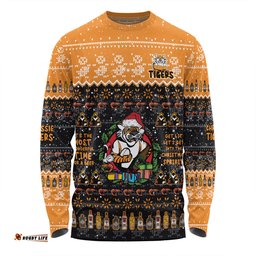 Amazing Aussie Wests Tigers Christmas Custom Chrissie Spirit Long Sleeve T-shirt