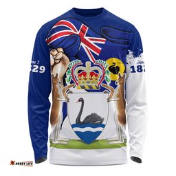 Amazing Aussie Western Australia Power Pride And Heritage Crest Long Sleeve T-shirt