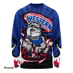 Amazing Aussie Western Bulldogs Premiership Series Flame Edition Long Sleeve T-shirt