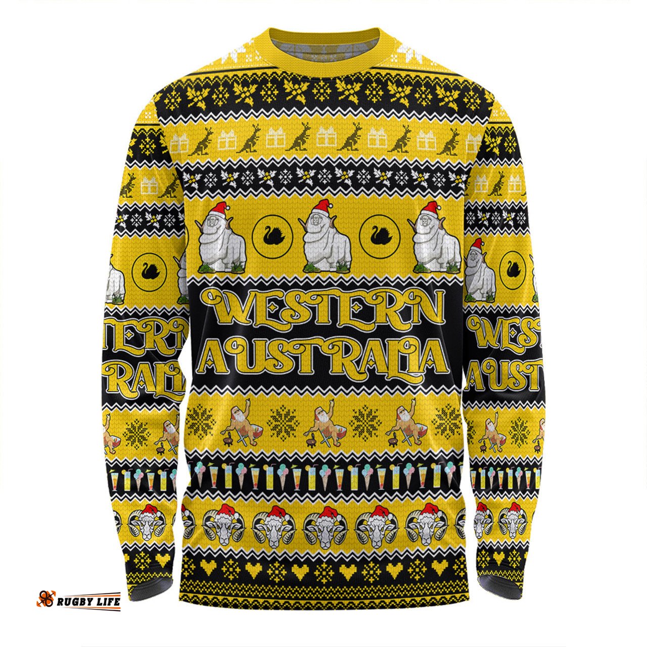 Amazing Aussie Western Australia Big Things Christmas Custom Giant Ram Long Sleeve T-shirt