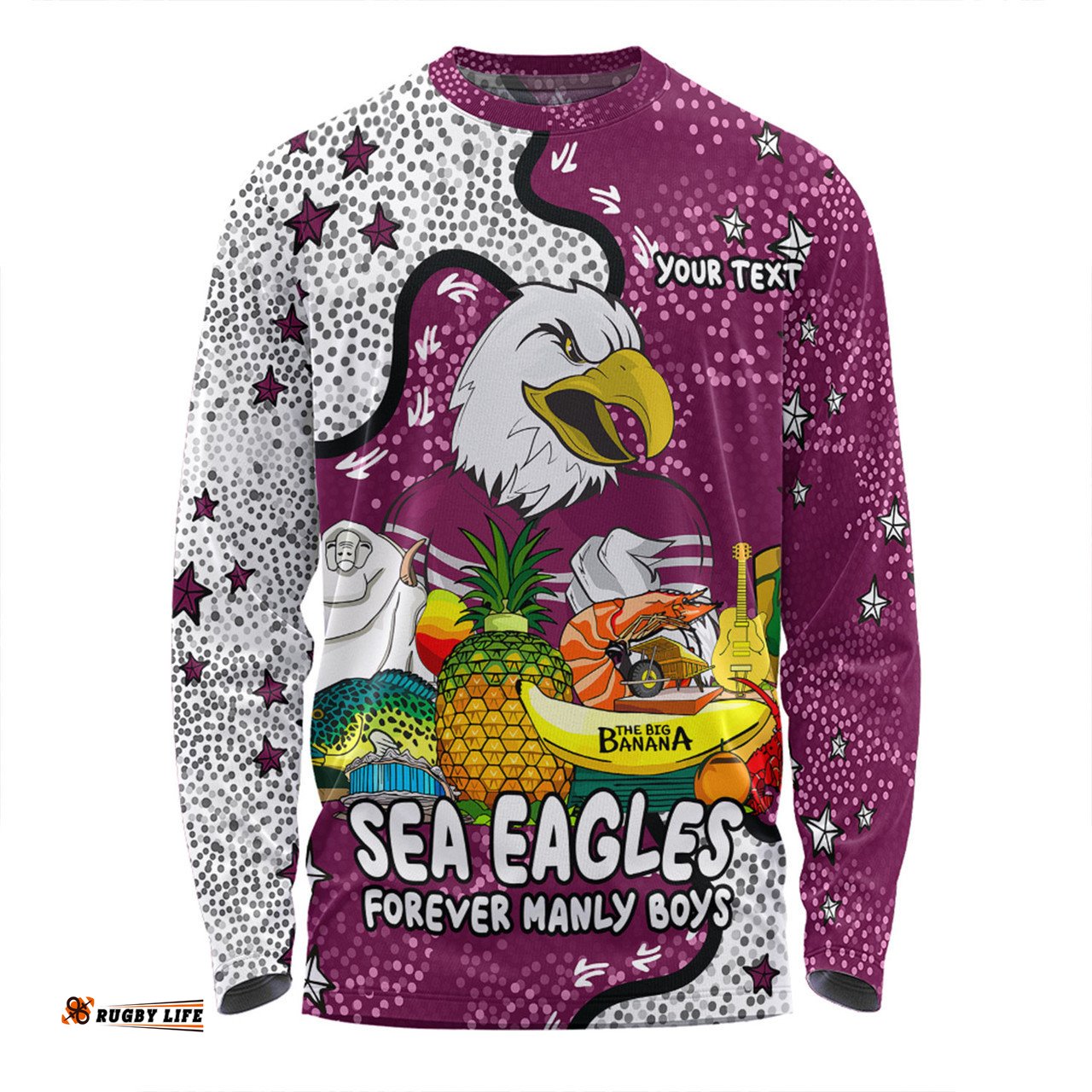 Amazing Aussie Manly Warringah Sea Eagles Australian Big Things Long Sleeve T-shirt