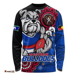 Amazing Aussie Western Bulldogs Power Through Generations NAIDOC Edition Long Sleeve T-shirt