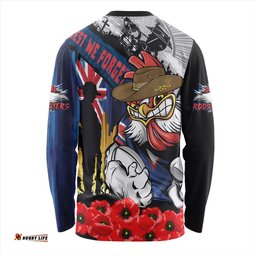 Amazing Aussie Sydney Roosters United In Spirit Anzac Day Tribute Long Sleeve T-shirt
