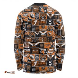 Amazing Aussie Wests Tigers Team Of Us Die Hard Fan Supporters Comic Style Long Sleeve T-shirt