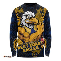 Amazing Aussie West Coast Eagles Spirit Warriors Of The Game Long Sleeve T-shirt