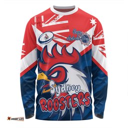 Amazing Aussie Sydney Roosters Happy Australia Day We Are One And Free Long Sleeve T-shirt