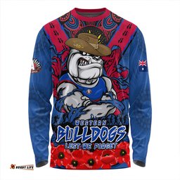Amazing Aussie Western Bulldogs Ripped Legacy Of The Game The ANZAC Spirit Lives On Long Sleeve T-shirt