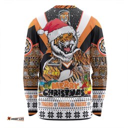 Amazing Aussie Wests Tigers Christmas Custom Tigers Santa Aussie Big Things Long Sleeve T-shirt