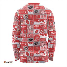 Amazing Aussie Sydney Swans Legacy Of The Pride Comic Style Long Sleeve T-shirt