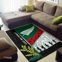 Anzac Day - Lest We Forget Area Rug Australia Indigenous and New Zealand Maori K13