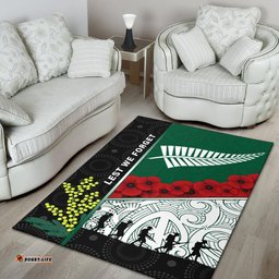 Anzac Day - Lest We Forget Area Rug Australia Indigenous and New Zealand Maori K13