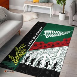 Anzac Day - Lest We Forget Area Rug Australia Indigenous and New Zealand Maori K13