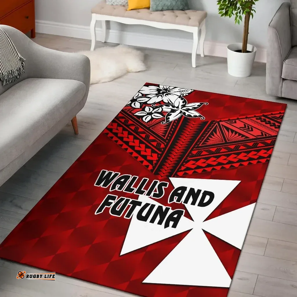 Wallis and Futuna Rugby Area Rug Sporty Vibes A31