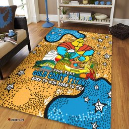 Gold Coast Titans Custom Area Rug - Australian Big Things Area Rug