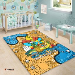 Gold Coast Titans Custom Area Rug - Australian Big Things Area Rug