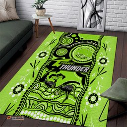 Sydney Thunder Cricket Area Rug Happy Australia Day Aboriginal Art