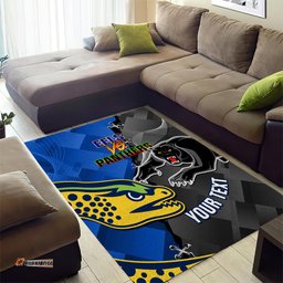 Panthers And Eels Area Rug Sporty Version