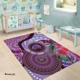 Personalised Australia NAIDOC 2024 Area Rug Keep the Fire Burning Hakea Flowers