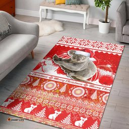 Australia Area Rug Koala Aboriginal Painting Merry Christmas