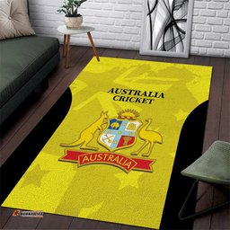 Australia Cricket Area Rug 2024 World Cup Go Aussie Gold Version