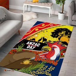 Roosters ANZAC Day Area Rug Rosemary Starring Night Style