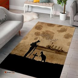 Australia ANZAC Day Area Rug HMAS Sydney I Chatham Class Light Cruiser