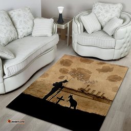 Australia ANZAC Day Area Rug HMAS Sydney I Chatham Class Light Cruiser