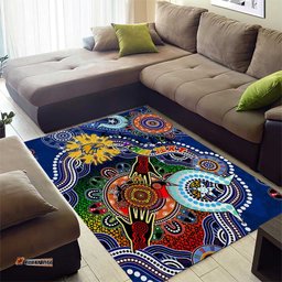 Custom NAIDOC Week 2024 West Coast Eagles Area Rug Australia Aboriginal Dot Painting