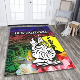 Amazing Aussie Australia South Sea Islanders I'm New Caledonian In Polynesian Style With Tropical Hibiscus Flowers Area Rug