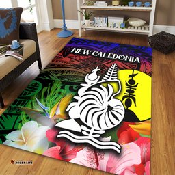 Amazing Aussie Australia South Sea Islanders I'm New Caledonian In Polynesian Style With Tropical Hibiscus Flowers Area Rug