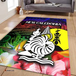Amazing Aussie Australia South Sea Islanders I'm New Caledonian In Polynesian Style With Tropical Hibiscus Flowers Area Rug