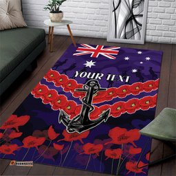 Custom Dockers Football Area Rug ANZAC Lest We Forget