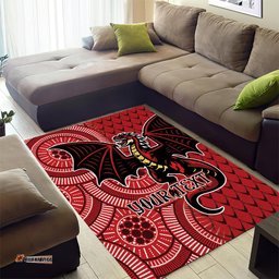Personalised Dragons NAIDOC Week 2024 Area Rug Aboriginal Fire Burning Sparks
