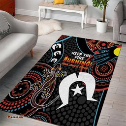 NAIDOC Week 2024 Area Rug Keep The Fire Burning Indigenous Art