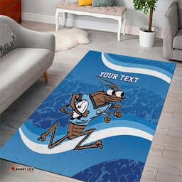 Custom NSW Cockroaches Blues Area Rug New South Wales Origin No1