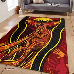 Amazing Aussie Australia Aboriginal Kangaroo Spirit Dreaming Area Rug