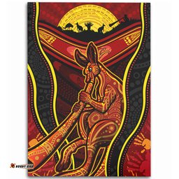Amazing Aussie Australia Aboriginal Kangaroo Spirit Dreaming Area Rug