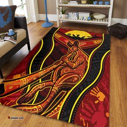 Amazing Aussie Australia Aboriginal Kangaroo Spirit Dreaming Area Rug