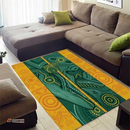 Australia 2024 Custom Area Rug Aboriginal GO Team Aussie