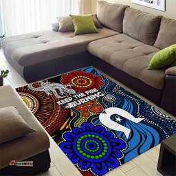 NAIDOC Week 2024 Indigenous Area Rug Keep The Fire Burning