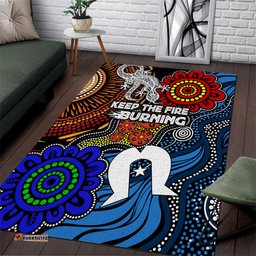 NAIDOC Week 2024 Indigenous Area Rug Keep The Fire Burning