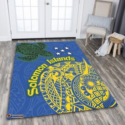 Amazing Aussie Australia South Sea Islanders Proud To Be Solomon Islander In Polynesian Pattern Inspired Area Rug