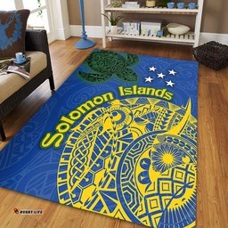 Amazing Aussie Australia South Sea Islanders Proud To Be Solomon Islander In Polynesian Pattern Inspired Area Rug