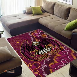 Personalised Sea Eagles NAIDOC Week 2024 Area Rug Aboriginal Fire Burning Sparks