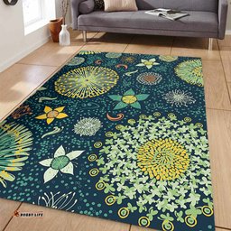 Amazing Aussie Australia Australian colorful flowers background Area Rug