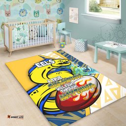 Parramatta Eels Area Rug - A True Champion Will Fight Through Anything With Polynesian Patterns