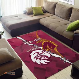 Personalised Broncos And Eagles Rugby Area Rug Sporty Version