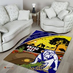 Bulldogs ANZAC Day Area Rug Rosemary Starring Night Style