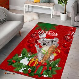 Koala Lover Area Rug Australia Merry Christmas Aboriginal