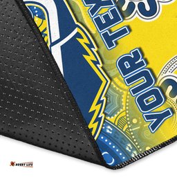 Custom Personalised Cowboys Rugby Area Rug Aboriginal Boomerang Go Premiers North Queensland